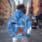 Somalia Zip Hoodie with Raised Fist Flag Blue Unity Wave Spirit