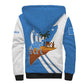 Somalia Sherpa Hoodie with Camel Desert Map Palm Tree Heritage Spirit