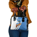 Somalia Shoulder Handbag with Camel Desert Map Palm Tree Heritage Spirit