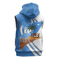 Somalia Sleeveless Zip Hoodie with Camel Desert Map Palm Tree Heritage Spirit - African Pride