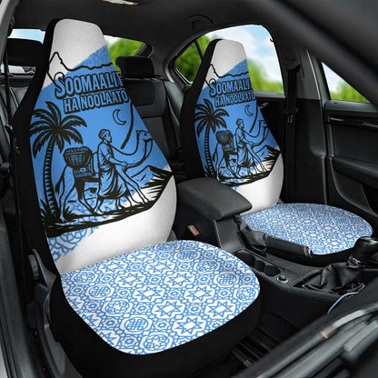 Somalia Car Seat Cover with Soomaaliya Ha Noolaato Nomad Moon Flag Spirit