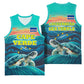 Cape Verde Basketball Jersey with Loggerhead Sea Turtle Ocean Sunset Spirit TS04