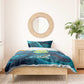 Cape Verde Bedding Set with Loggerhead Sea Turtle Ocean Sunset Spirit