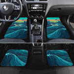 Cape Verde Car Mats with Loggerhead Sea Turtle Ocean Sunset Spirit