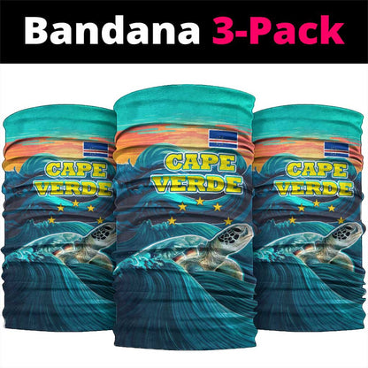 Cape Verde Neck Gaiter Loggerhead Sea Turtle Ocean Sunset Spirit TS04