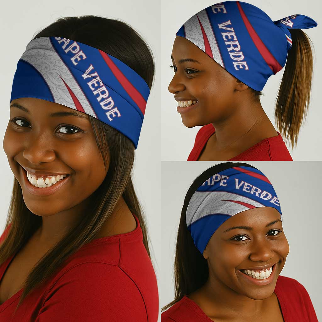 Cape Verde Neck Gaiter Blue Red Flag Nós Kretxeu Spirit TS04