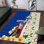 Cape Verde Area Rug Kingfisher Bird Floral Flag Spirit - African Pride