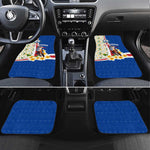 Cape Verde Car Mats Kingfisher Bird Floral Flag Spirit - African Pride