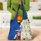 Cape Verde Grocery Bag Kingfisher Bird Floral Flag Spirit - African Pride