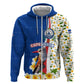Cape Verde Hoodie Kingfisher Bird Floral Flag Spirit - African Pride