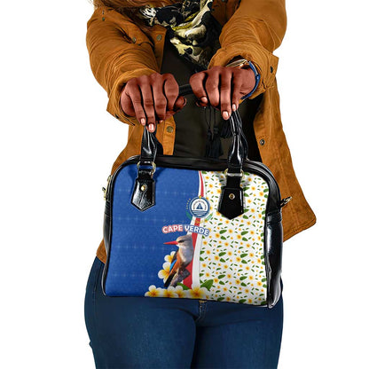 Cape Verde Shoulder Handbag Kingfisher Bird Floral Flag Spirit - African Pride