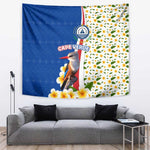 Cape Verde Tapestry Kingfisher Bird Floral Flag Spirit - African Pride