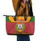 Cape Verde Leather Tote Bag One Heart Ten Islands National Emblem Spirit - African Pride