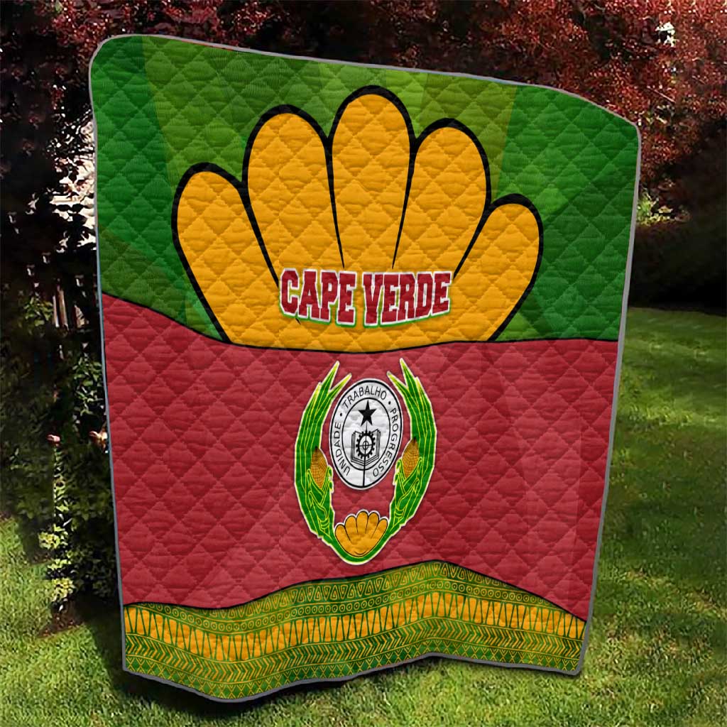 Cape Verde Quilt One Heart Ten Islands National Emblem Spirit - African Pride