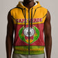 Cape Verde Sleeveless Zip Hoodie One Heart Ten Islands National Emblem Spirit - African Pride