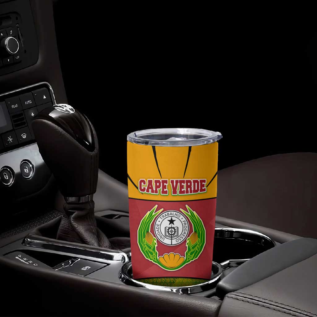 Cape Verde Tumbler Cup One Heart Ten Islands National Emblem Spirit - African Pride