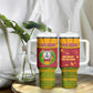 Cape Verde Tumbler With Handle One Heart Ten Islands National Emblem Spirit - African Pride