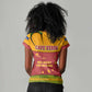 Cape Verde Women V-Neck T-Shirt One Heart Ten Islands National Emblem Spirit - African Pride