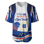 Cape Verde Baseball Jersey with Independence Day 5th July Flag Celebration Spirit