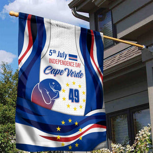 Cape Verde Garden Flag with Independence Day 5th July Flag Celebration Spirit