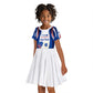 Cape Verde Kid Short Sleeve Dress with Independence Day 5th July Flag Celebration Spirit