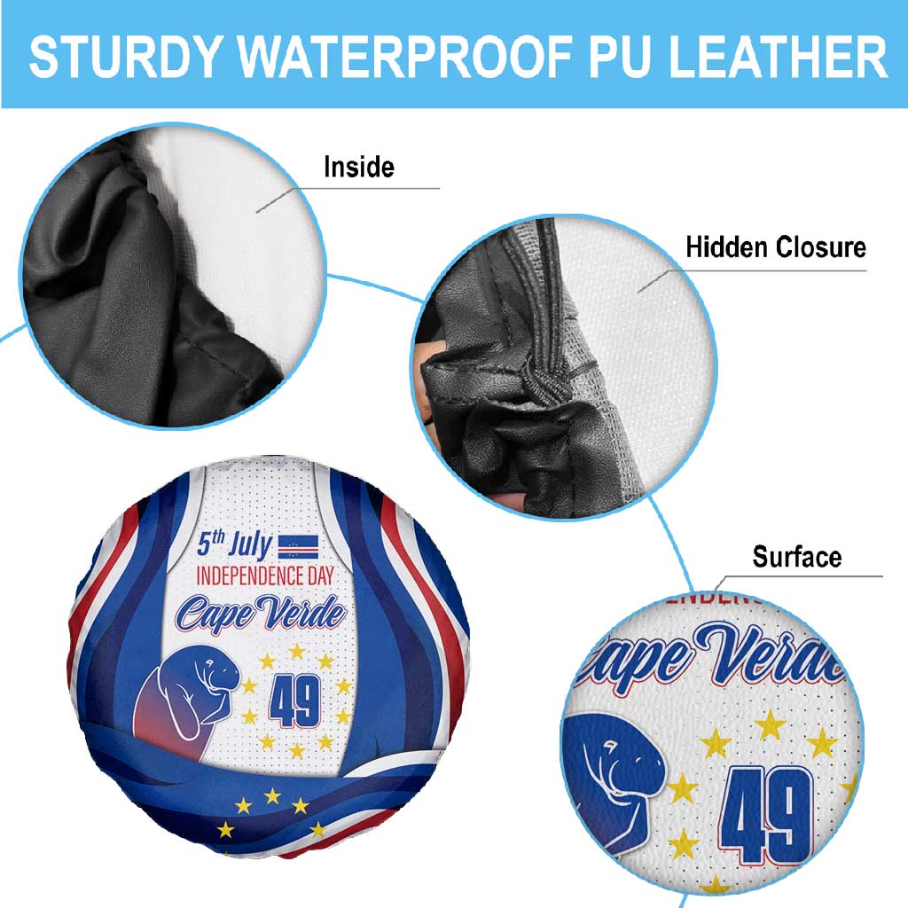 Cape Verde Spare Tire Cover with Independence Day 5th July Flag Celebration Spirit