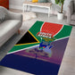 South Africa Heritage Day Area Rug Celebrating Roots Flag Map Sunset Savanna