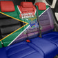 South Africa Heritage Day Back Car Seat Cover Celebrating Roots Flag Map Sunset Savanna