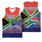 South Africa Heritage Day Basketball Jersey Celebrating Roots Flag Map Sunset Savanna