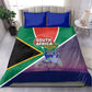 South Africa Heritage Day Bedding Set Celebrating Roots Flag Map Sunset Savanna