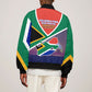 South Africa Heritage Day Bomber Jacket Celebrating Roots Flag Map Sunset Savanna
