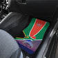 South Africa Heritage Day Car Mats Celebrating Roots Flag Map Sunset Savanna