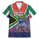 South Africa Heritage Day Hawaiian Shirt Celebrating Roots Flag Map Sunset Savanna