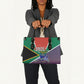 South Africa Heritage Day Leather Bag Celebrating Roots Flag Map Sunset Savanna