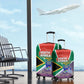 South Africa Heritage Day Luggage Cover Celebrating Roots Flag Map Sunset Savanna