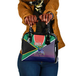South Africa Heritage Day Shoulder Handbag Celebrating Roots Flag Map Sunset Savanna