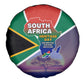 South Africa Heritage Day Spare Tire Cover Celebrating Roots Flag Map Sunset Savanna