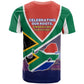 South Africa Heritage Day T shirt Celebrating Roots Flag Map Sunset Savanna