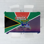 South Africa Heritage Day Tablecloth Celebrating Roots Flag Map Sunset Savanna