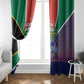 South Africa Heritage Day Window Curtain Celebrating Roots Flag Map Sunset Savanna