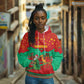 Mauritania Christmas Hoodie Santa Claus Camel Gift Boxes Starry Sky and Desert - African Pride