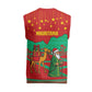 Mauritania Christmas Knitted V-Neck Vest Santa Claus Camel Gift Boxes Starry Sky and Desert - African Pride