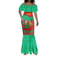 Mauritania Christmas Mermaid Dress Santa Claus Camel Gift Boxes Starry Sky and Desert - African Pride