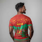 Mauritania Christmas T shirt Santa Claus Camel Gift Boxes Starry Sky and Desert - African Pride