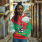 Mauritania Christmas Hoodie Santa Sharks Festive Fish Pattern and Red Green Holiday - African Pride