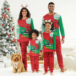 Mauritania Christmas Pajama Set Santa Sharks Festive Fish Pattern and Red Green Holiday - African Pride