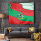 Mauritania Christmas Tapestry Santa Sharks Festive Fish Pattern and Red Green Holiday - African Pride