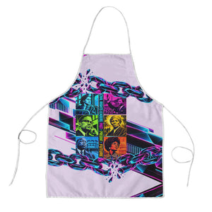 Civil Rights Leaders Apron - Black History - African American - Neon Cyberpunk