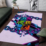 Civil Rights Leaders Area Rug - Black History - African American - Neon Cyberpunk