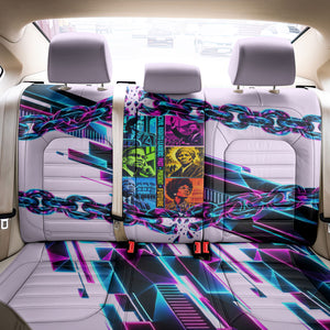 Civil Rights Leaders Back Car Seat Cover - Black History - African American - Neon Cyberpunk